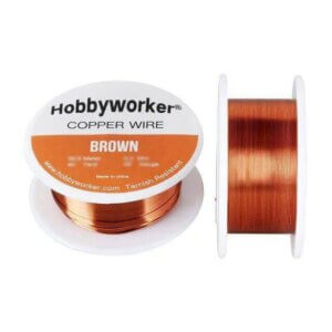 Brown 26 Gauge/0.4mm Tarnish Resistant Copper Craft Wire 30yrd