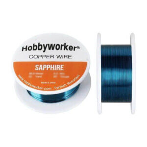 Sapphire 26 Gauge/0.4mm Tarnish Resistant Copper Craft Wire 30yrd