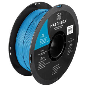 Peacock Blue 1.75mm PLA 3D Printer Filament, 1 KG Spool HATCHBOX Filament