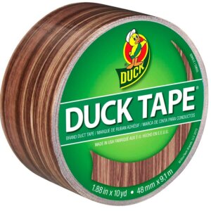 Duck Patterned Duck Tape 1.88"X10yd-Woodgrain