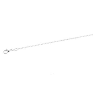 1pc 18in Silver Colored Chain Necklace with Clasp