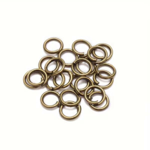 200pc 8mm Antique Bronze Jump Rings