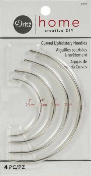Dritz Home Curved Upholstery Needles 4/Pkg-Sizes 3″, 4″, 5″ & 6″ Dritz Home Curved Upholstery Needles 4/Pkg-Sizes 3", 4", 5" & 6"