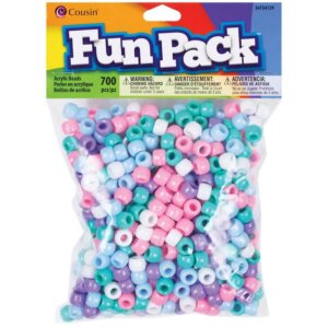 Cousin Fun Pack Acrylic Pony Beads 700/Pkg-Pastel