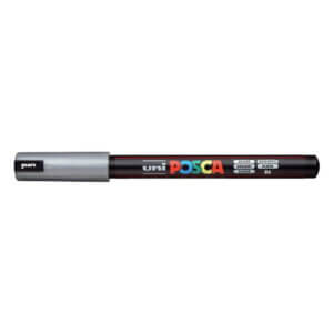 POSCA 1M Extra-Fine Metal Tip Paint Marker-Silver