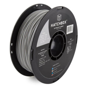 Cool Gray 1.75mm PLA 3D Printer Filament, 1 KG Spool HATCHBOX