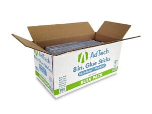 275 AdTech 8 inch Mini Hot Glue Sticks, Clear