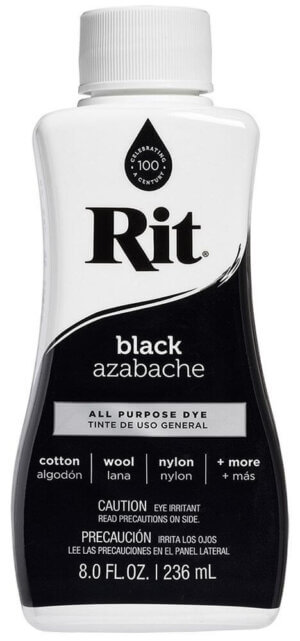 Black - Rit 8oz All Purpose Liquid Fabric Dye