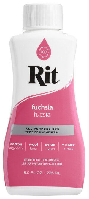 Fuchsia - Rit 8oz All Purpose Liquid Fabric Dye