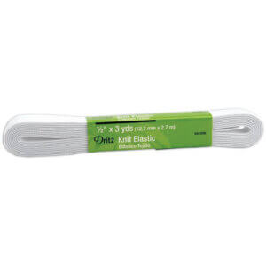 Dritz Knit Elastic 1/2"X3yd-White