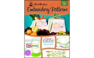 Aunt Martha's Embroidery Transfer Fruits & Veggies Book