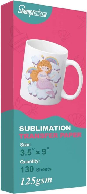 Stampcolour 3.5x9 Mug Sublimation transfer paper 130sheet