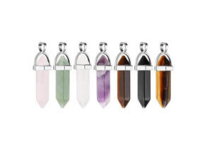 1pc Hexagonal Crystal Pendant Assorted Color