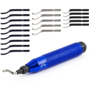 BroadBasic Deburring Tool Kit with 20 High-Speed-Steel Blades