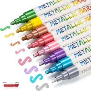 8 Metallic Chalk Markers