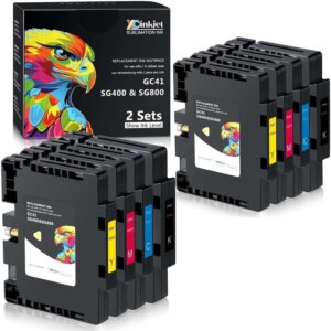CMYK 2Sets SG400 & SG800 Sublimation Ink XCinkjet CMYK 2Sets SG400 & SG800 Sublimation Ink XCinkjet