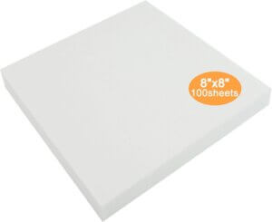 8x8 100 pack 50g tear away stabilizer Backing New Brothread