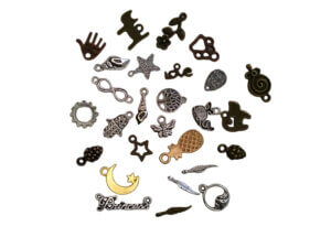 25pc Mixed Charms .5 - 1.5cm