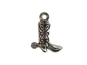 10pc cowboy boot charm 12x15mm