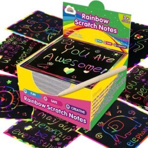 125pc Rainbow Scratch Notes