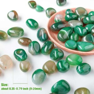 1/2 Cup Green Agate Stones 1cm 1/2 Cup Green Agate Stones 1cm