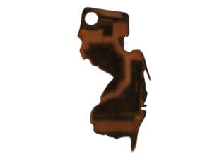 10pc Rose Gold NJ Charm 13x25mm New Jersey