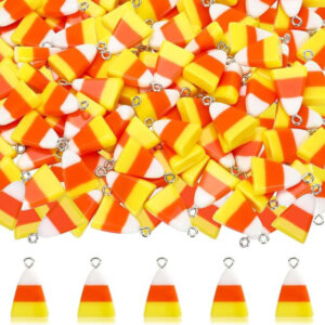 10pc 25mm Resin Candy Corn Charms