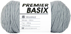 Light Gray - Basix Worsted Premier Yarn