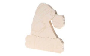 Santa Hat Wood Shape 1/2in thick Santa Hat Wood Shape 1/2in thick