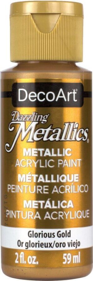 Glorious Gold 2oz - DecoArt Dazzling Metallics Acrylic Paint