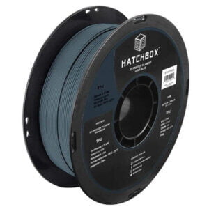 TPU Gray Blue 1.75mm 3D Printer Filament, 1 KG Spool HATCHBOX Filament