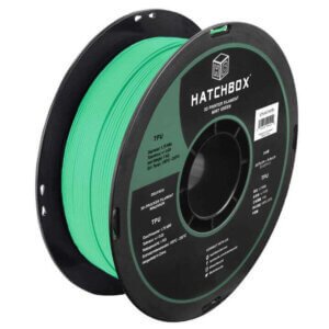 TPU Mint Green 1.75mm 3D Printer Filament, 1 KG Spool HATCHBOX Filament