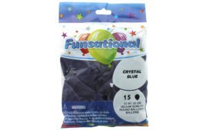 PNL Funsational Deco Balloon 12" 15pc Crystal Blue