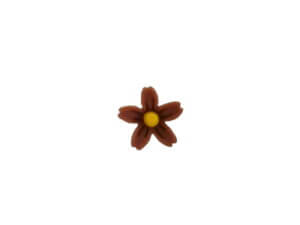 30pc Brown 8mm Tiny Flowers