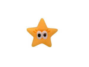 30pc Small 1cm Yellow Stars with Eyes 30pc Small 1cm Yellow Stars with Eyes