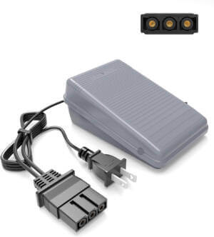 Brother Sewing machine replacement foot pedal Sergers & Sewing power cord XC7359021 - Foot Control & Cord (110/120V)
