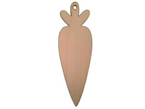3.9 inch Wood Carrot with hang hole