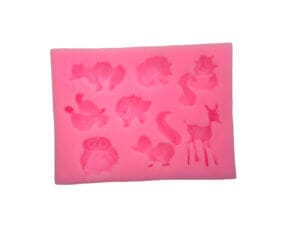 3.25" 8 Animal Forest Friends Silicone mold
