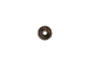 100pc 6mm silver plated spacer beads