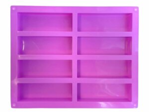 8 Bar Silicone Mold 1" deep 1.5"x4.5" each