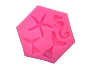 Starfish Seahorse mermaid 3" Silicone Mold