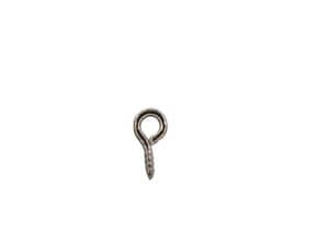 100pc 4x8mm silver eye hook