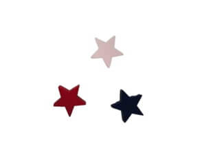 60pc 1cm Red White Blue Wood Stars 60pc 1cm Red White Blue Wood Stars