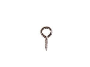100pc 1cm Platinum eye hook