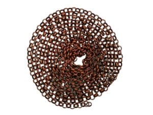 2m Red Copper Punk Chain 4.8mm