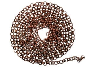 2m Red Copper Punk Chain 5.8mm