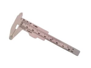 Mini Plastic Caliper Range 0-80mm Black or White Assorted