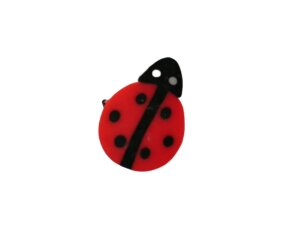 50pc Lady Bugs Clay Beads Shapes Polymer