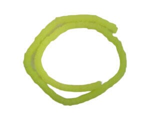 320pc Yellow Neon 6mm Polymer Clay Beads Flat