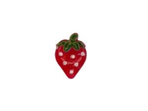 50pc Strawberry Flat back resin 11mm 50pc Strawberry Flat back resin 11mm